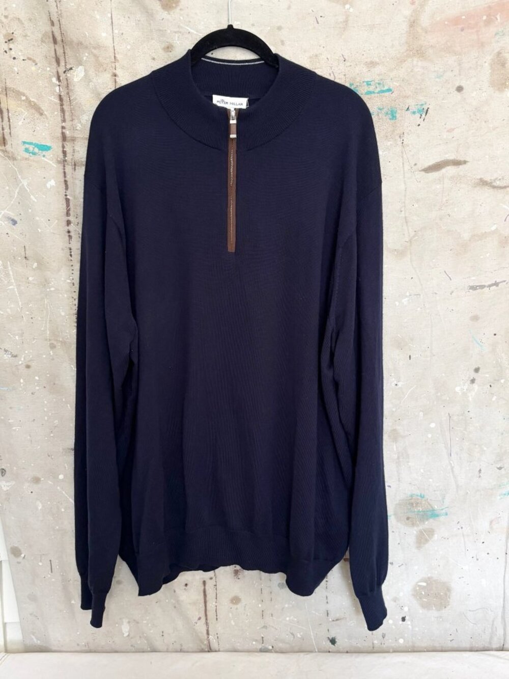Peter Millar Crown Autumn Crest Quarter Zip Sweater